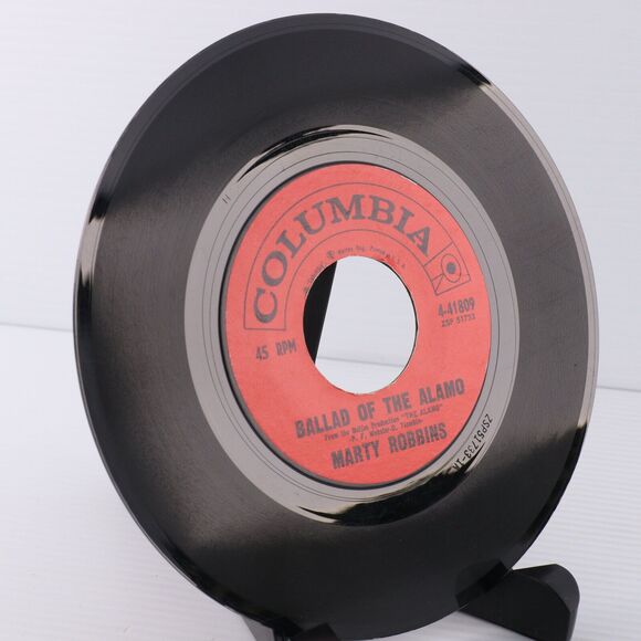 Marty Robbins – Ballad Of The Alamo/Time And A Place 1960 45 rpm Record 4-41809 - Picture 6 of 16